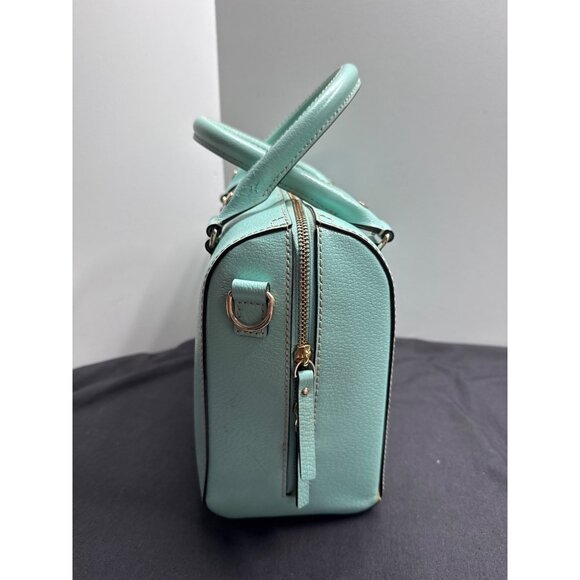 Kate Spade NY Wellesley Alessa Leather Satchel Hand Bag Mint Green - Picture 6 of 13